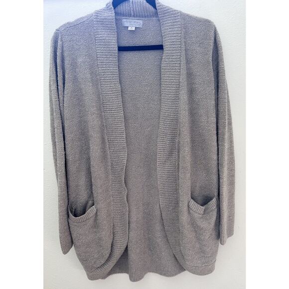 Barefoot Dreams‎ Cozy Chic Lite Cardigan Sz M Light Brown/Oat - Picture 2 of 7